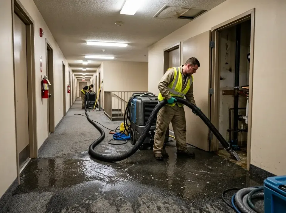 multi-unit-apartment-hallway-f-005 — frequently asked questions, Emergency Burst Pipe Water Extraction & Removal in Cape Car…